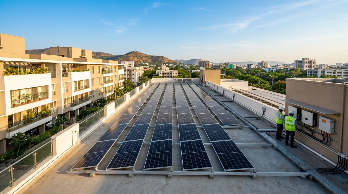 NILSAN Solar rooftop installation in Pune